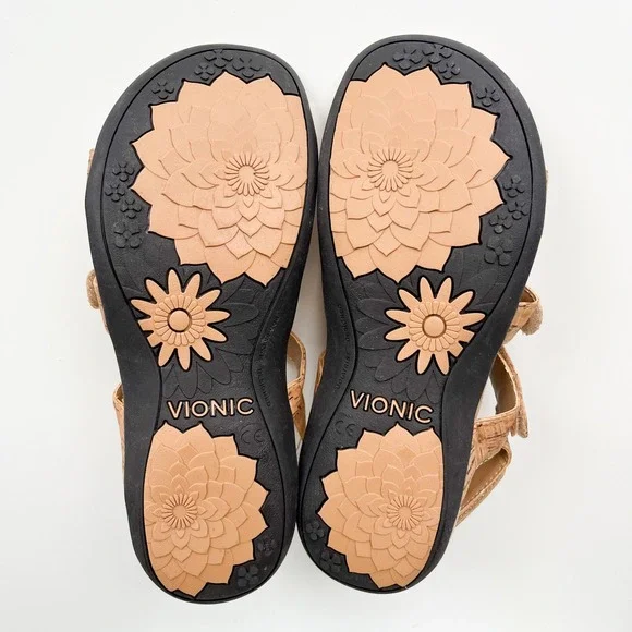 Vionic Amber Sandal Tan Cork Womens 6 - Picture 9 of 9